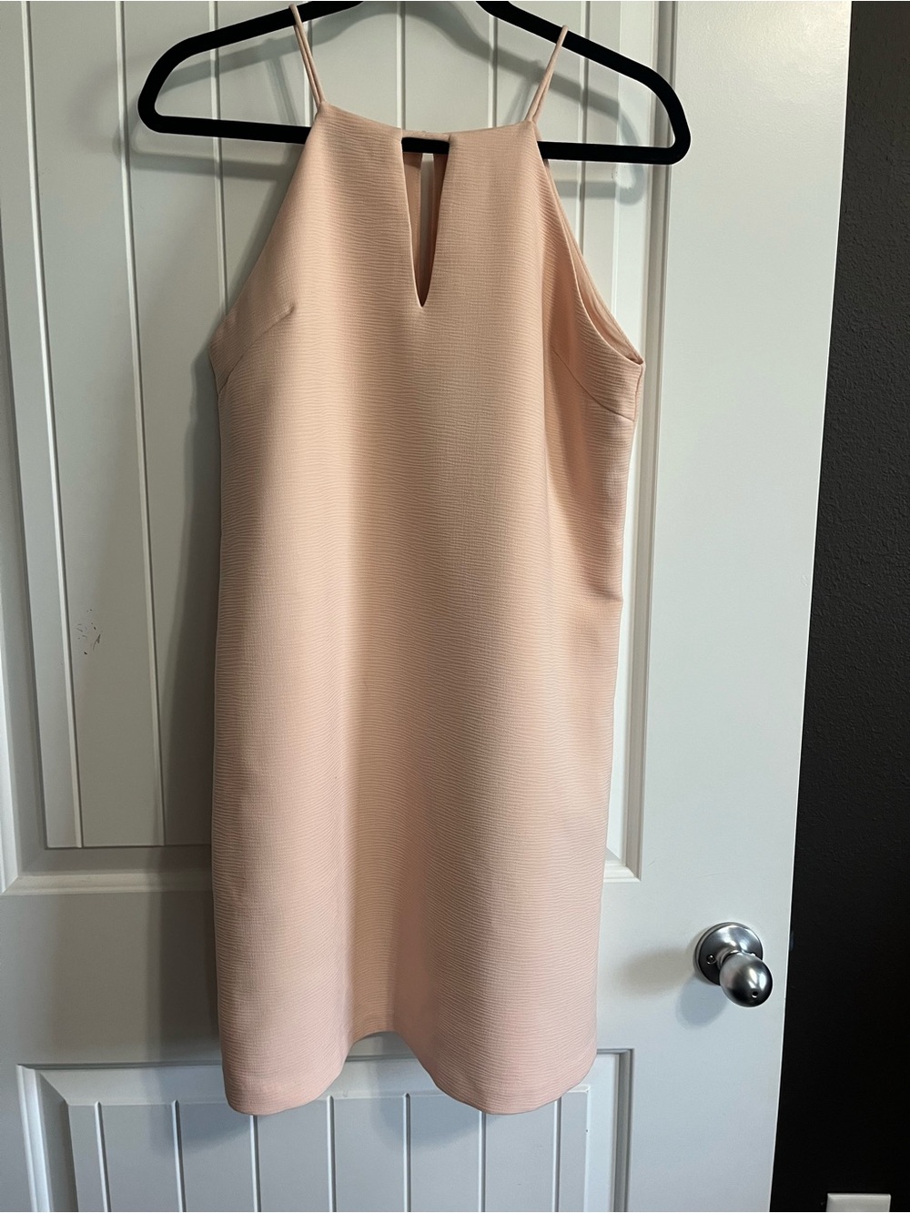 Suncoo Paris Shift Dress Size T2 US Medium Peach High Neck Paris Classic Office